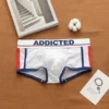 Men's panties, low rise breathable ice silk mesh comfortable tide boxers 4