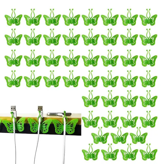 Önmagarasztó Növényi Fali Klipek 50 Db Pillangó Alakú Hegymászó Rögzítőhorg Horog Szőlő Vontató Zöld Állvány Növény