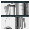 1.2L 9 Cup Coffee Pot Stainless Steel Percolator Coffee Pot Coffee Maker for Outdoor Camping Home Kitchen Weekend Trip 5