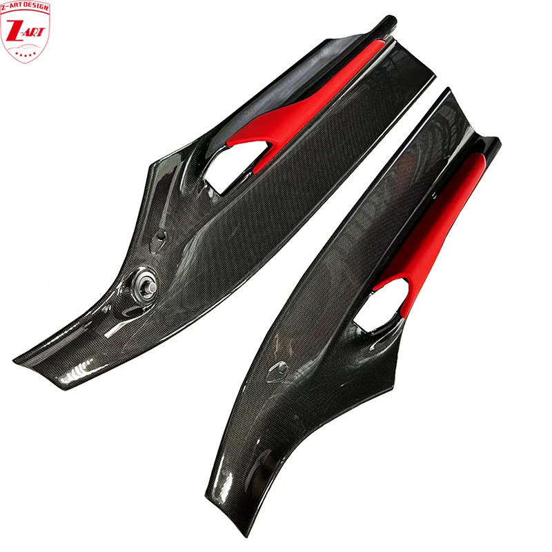 Z-Art Rivestimento Per Porta In Fibra Di Carbonio A Secco Per Ferrari 488 Pannello Porta In Fibra Di Carbonio A Secco Per Ferrari 488 Gtb 2015-2020