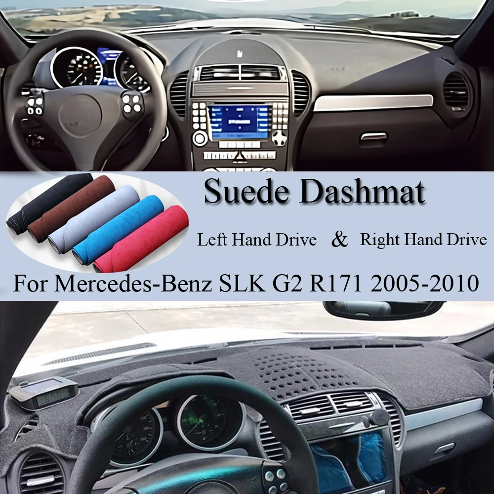 Suede Leather Dashmat Dashboard Cover Pad Dash Mat Sunshades For  Mercedes-Benz SLK Class G2 R171 200K 230K 280 300 350 2005-2010 AliExpress