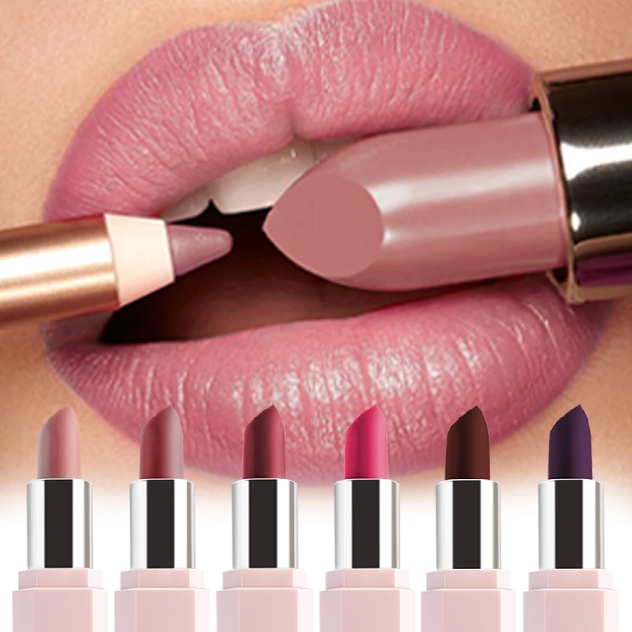 21 Farben Matter Samt-Lippenstift, wasserfest, langanhaltend, Lipgloss, geschmeidige, matte Lippenfarbe, Make-up, Geschenkidee, Lippentönung, Kosmetik_voghion.com