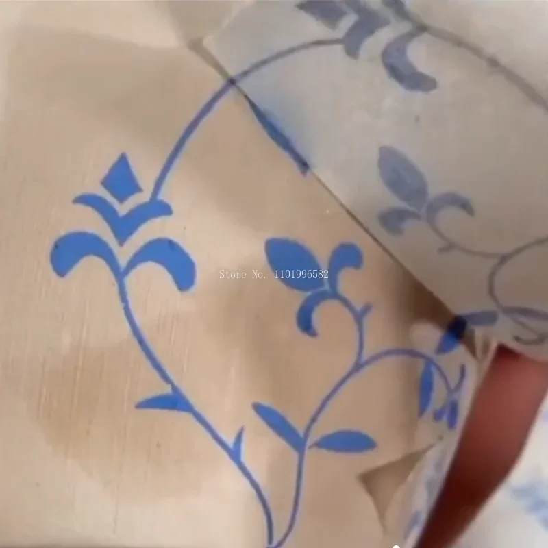 Ceramic Underglaze Blue and White Pattern Transfer Stickers