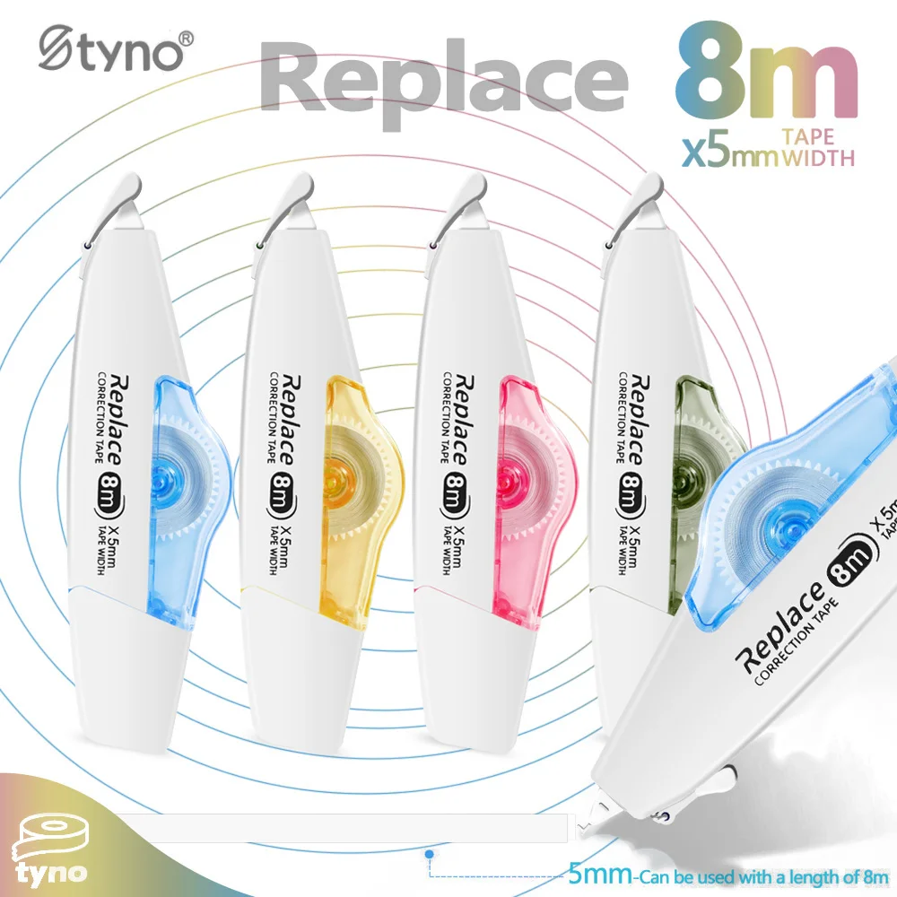 8m*5mm Correction Tape Transparent Student Office School Stationery Supplies 1Pcs