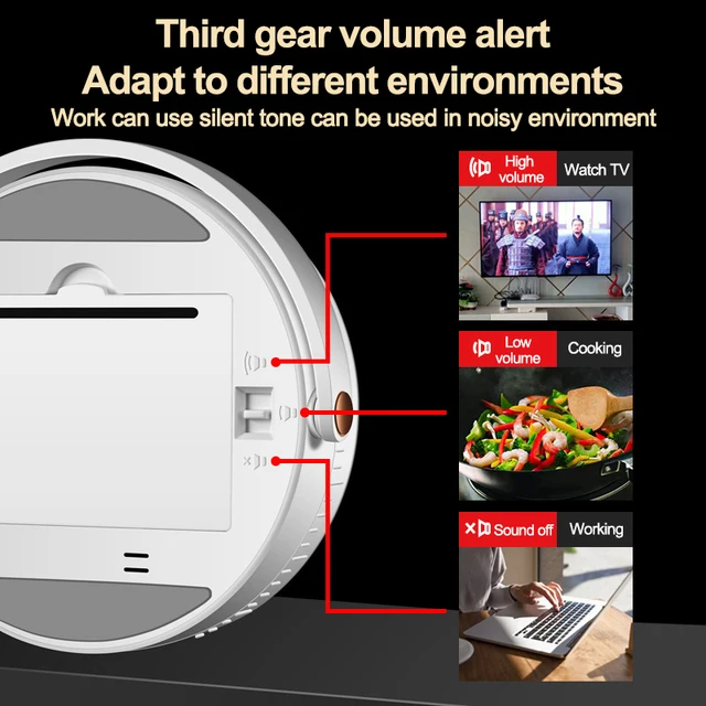 NOKLEAD Magnetic Kitchen Timer Digital Timer Manual Countdown Rotary Timer Mechanical Cooking Timer Cooking Shower Stopwatch 4