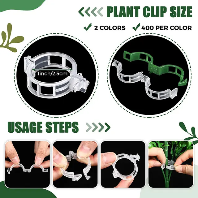 50-100 Százalékos Növényi Támogató Klipek Kerti Szőlő Paradicsom Zöldségek Növények Rácsos Zöldségekhez - Image 2