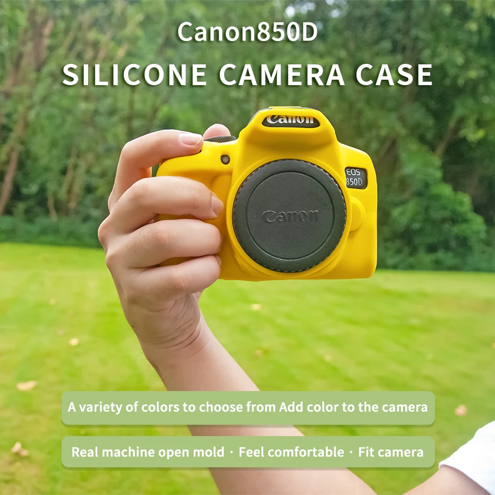 Adatto Per Custodia Protettiva In Silicone Micro Singolo Canon 850D, Borsa Per Fotocamera Reflex Con Obiettivo Singolo, Antigoccia, Antipolvere, Porta