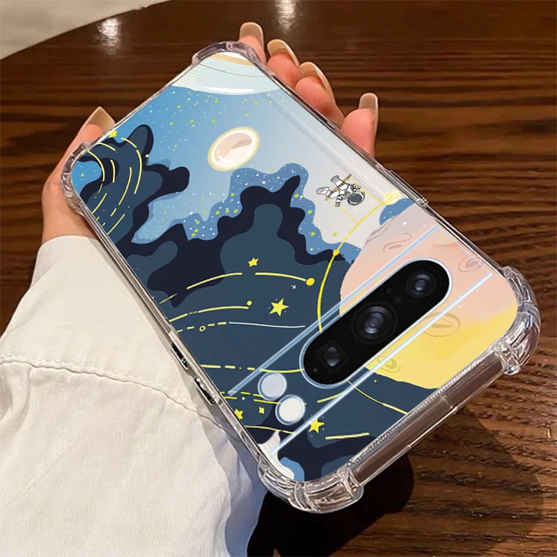 Cold Cat Design Transparent Phone Case