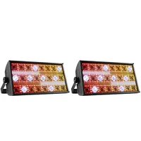 2PCS 300W LED Beam&Strobe RGBW 4in1 48 Partition Strobe Light 24PCS 8000K Strobe DMX Super Bright  Dj Wash Bar Stage Lighting