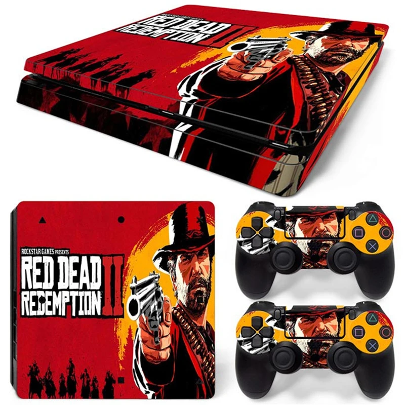 Red Dead 1952 Ps4 Slim Skin Sticker Decal Cover Per Ps4 Slim Console E 2 Controller Skin Vinyl Slim Sticker Decal