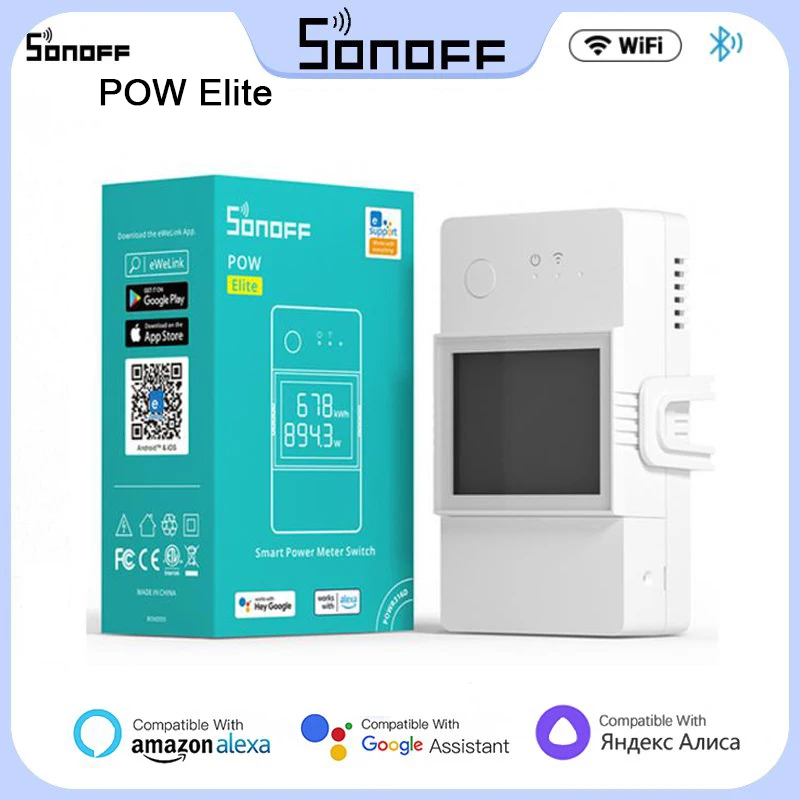 

Переключатель SONOFF POW Elite с защитой от перегрузки и поддержкой Wi-Fi