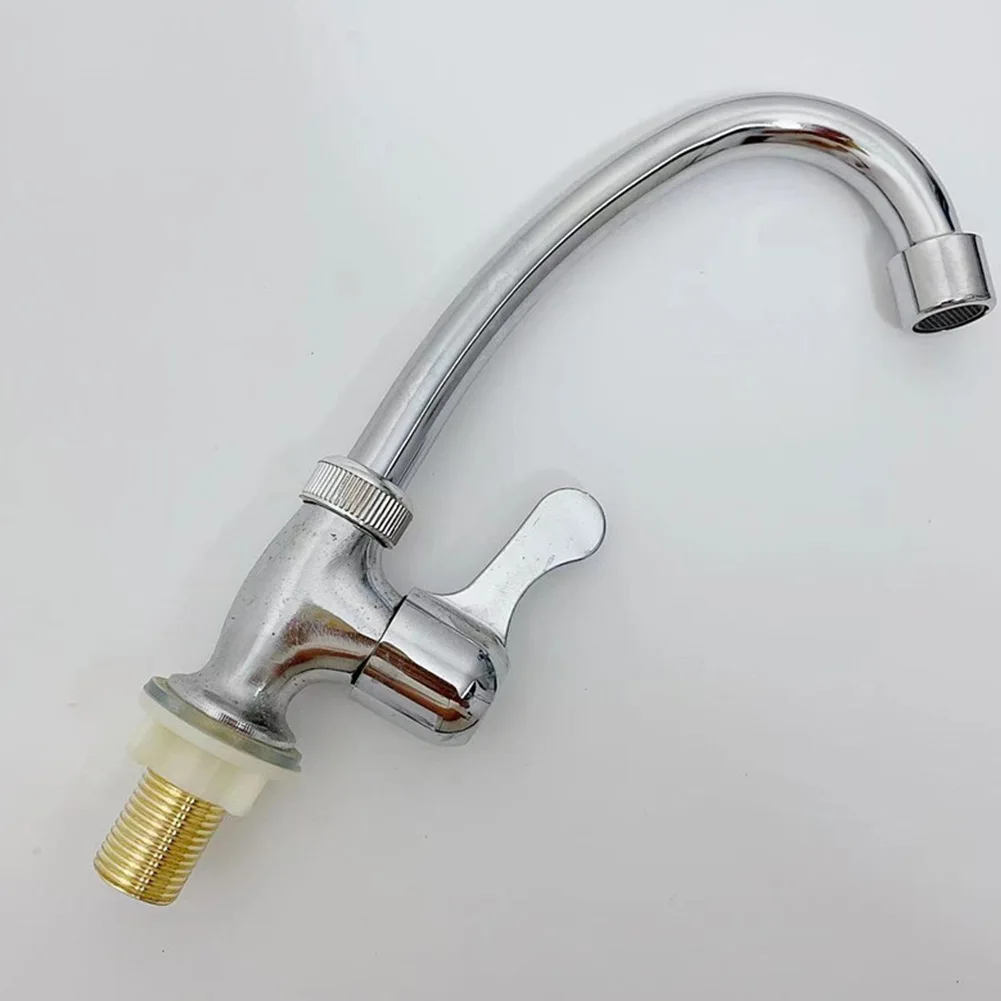 

Install On Sink Kitchen Faucet Plastic Steel Resistant Corrosion Resistant Discoloration Silver Healthy Water Tap