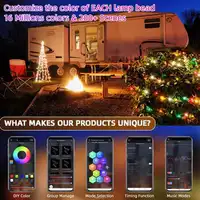 RGBIC LED String WS2812B Bluetooth USB Music Dream Color Light 5V Christmas Birthday Party Garland Decor Fairy Lights for Home 2