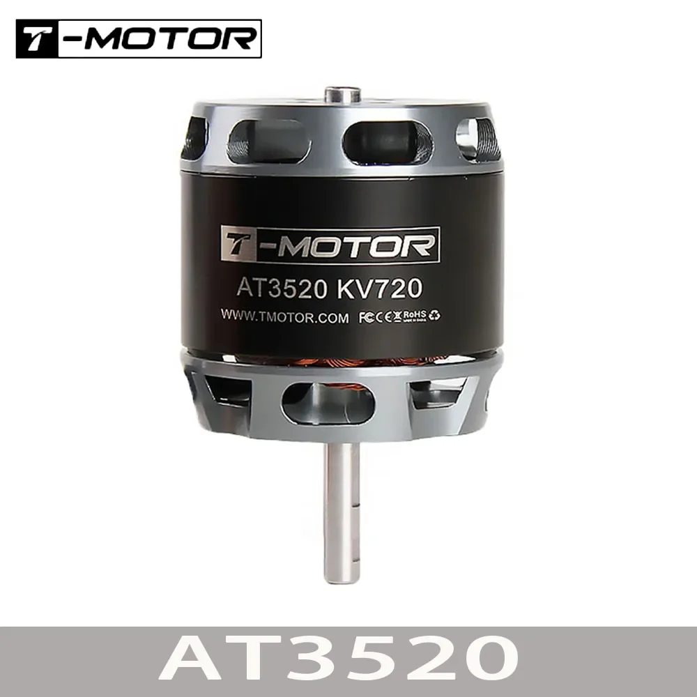 T-MOTOR AT3520 длинный вал KV550 KV720 KV850 бесщеточный двигатель для длинной палитры дронов с фиксированным крылом UAV