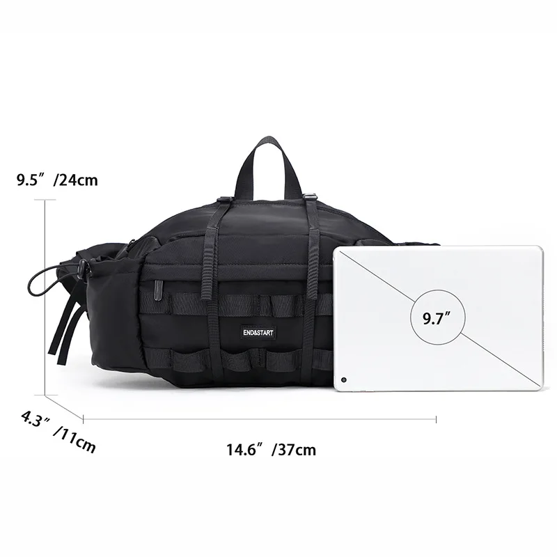 Men's Simple Shoulder Crossbody Bag Large Capacity Chest Bag