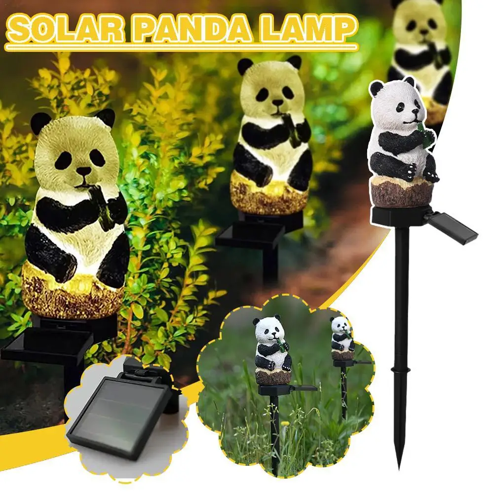 

LED Solar Panda Garden Light Outdoor Lawn Lamp For Garden Decoration Waterproof Yard Patio Lights Outdoor Solar Lamp Post