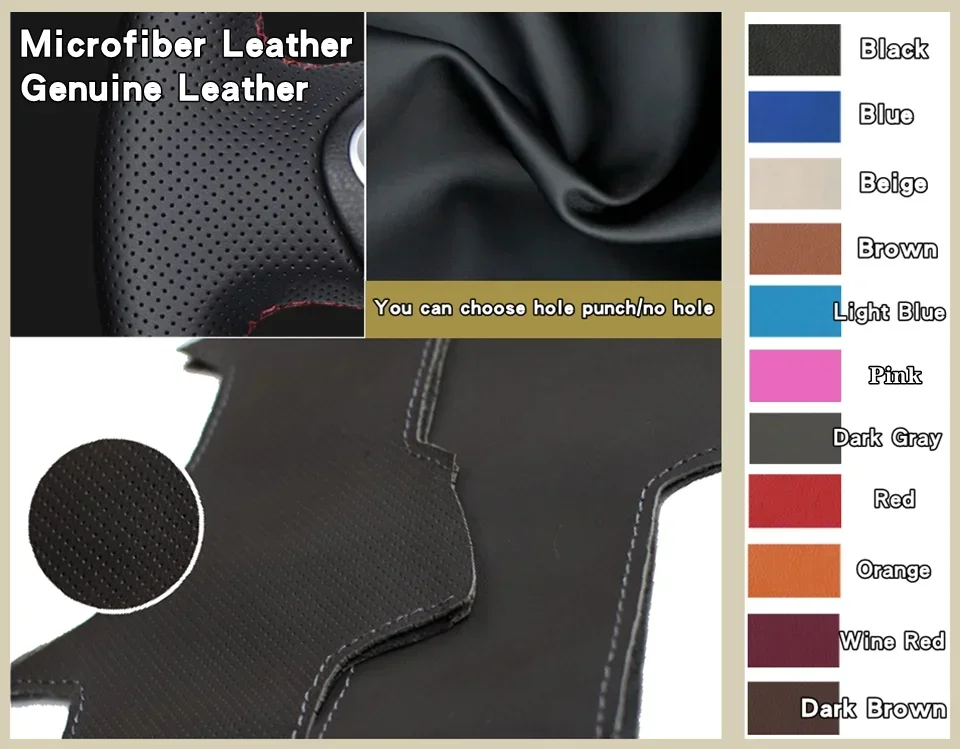 Benutzerdefinierte Auto Lenkrad Abdeckung Wildleder Leder Für Audi S3 A5 A7 RS7 S7 SQ5 S6 S5 RS5 S4 RS Lenkrad geflecht Auto Zubehör – Detail 2