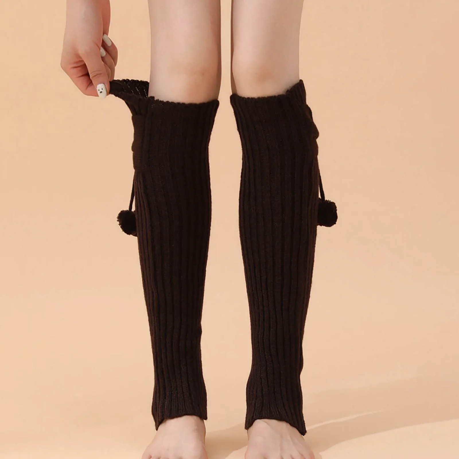 

Knitted Leg Warmers Womens Y2k Punk Gothic Crochet Socks Boot Cuffs Socks Autumn Winter Leg Warmer Knitted Foot Cover Long Socks