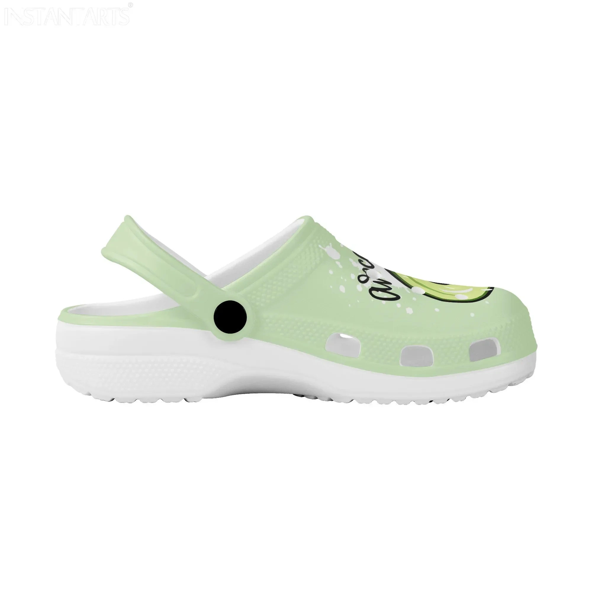 Girls Boys Casual Non-Slip Hole Shoes Summer Beach Slippers For Women Men Cartoon Avocado Design Unisex Sandals Gift