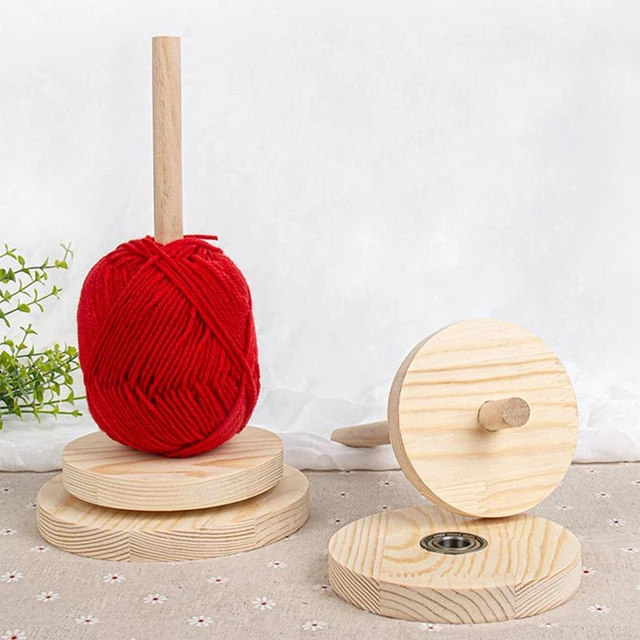 2 Pcs Wood Yarn Holder With 12 Bamboo Crochet Hooks Wooden Twirling  Mechanism Spinning Needles For Knitting Crocheting Diy Crafts Gifts, Wood  Crochet