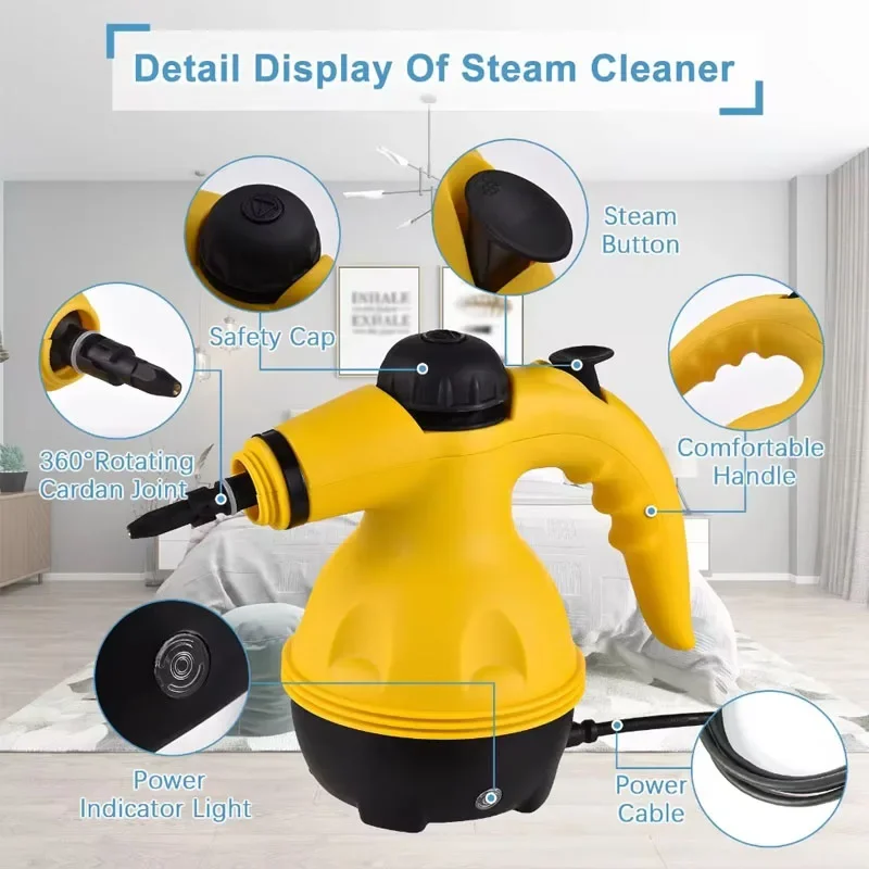 Hand-held High Temperature Steam Cleaner for Kitchen Range Hood Cleaning Home Bathroom, Car Cleaning Tools 3