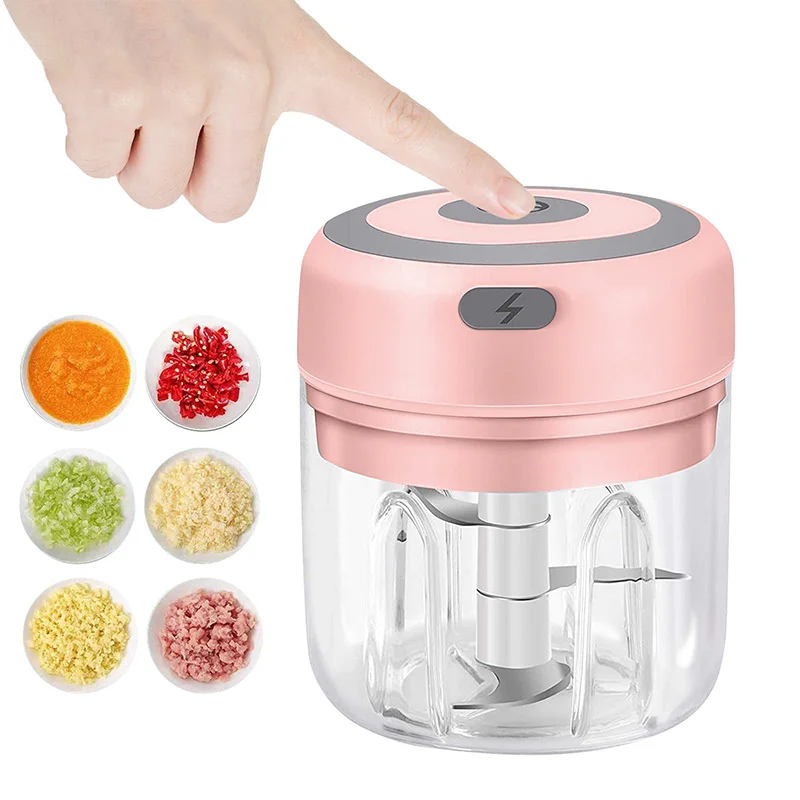 

ElectricGarlicCutter USB Rechargeable Kitchen Tool Multifunctional Garlic Cutter Portable Meat Grinder Chili Cutter