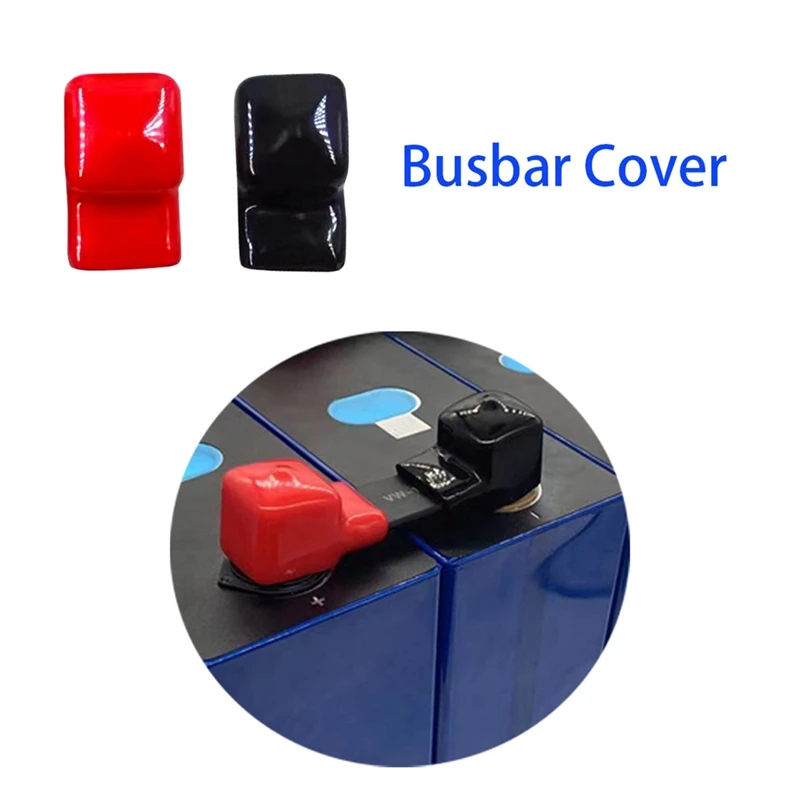 Loose Protector Battery Terminal Cover Battery Flexible Busbar Isolation Cover Terminal 280Ah Cells Insulation Durable 16 Pcs