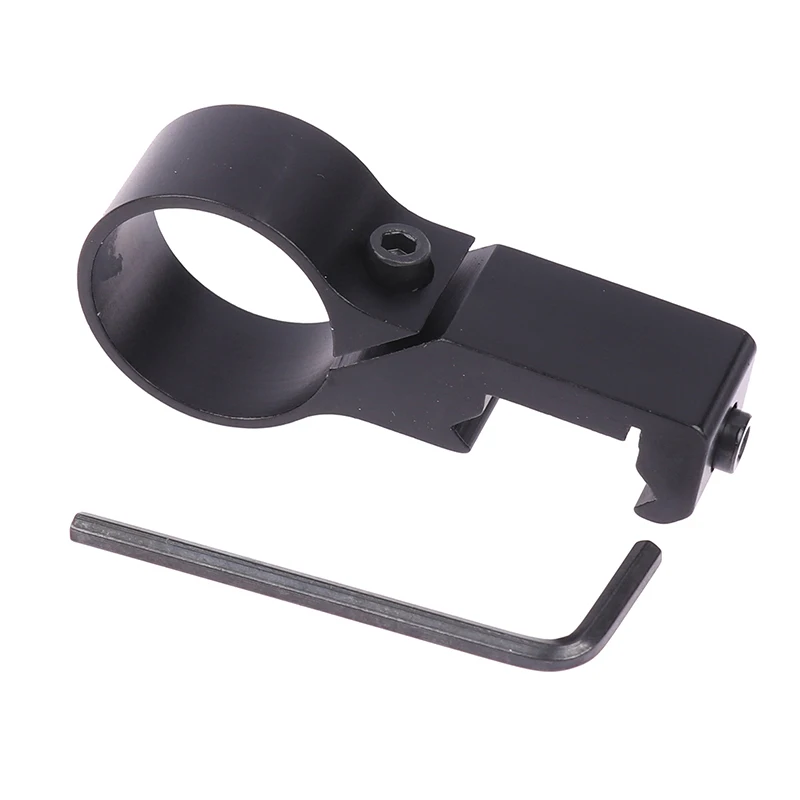 Picatinny riser mount picatinny rail accessories rail adapter weapon flashlight mount flashlight mount flashlight scope mount 1Pc Ultralight Picatinny Rail 90 Degree Offset Side 1" Ring Mount Adapter Tube 20mm 7/8" for Flashlight Hunting Mount Holder