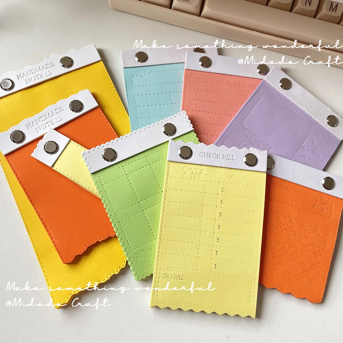 Midoo-diy、メモ、スクラップブッキング、紙カード作成、工芸品、切り