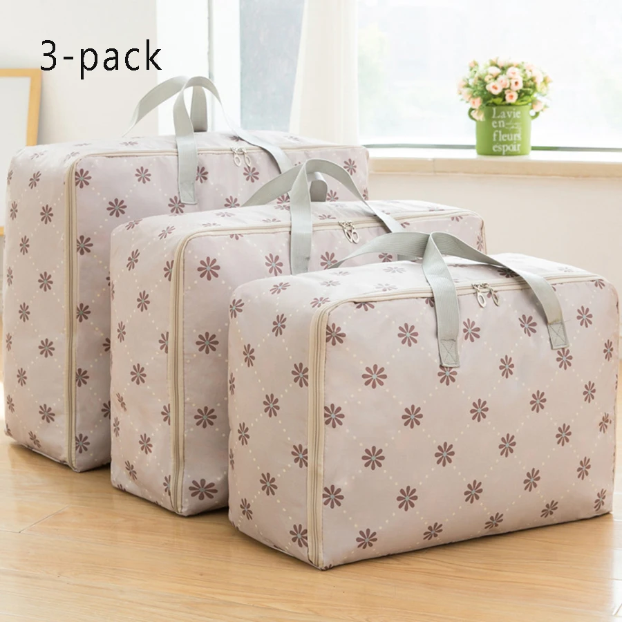 Oxford cloth Waterproof Storage Bag Medium Oversized three-piece set, Quilt Clothing Oversized Capacity Storage 2