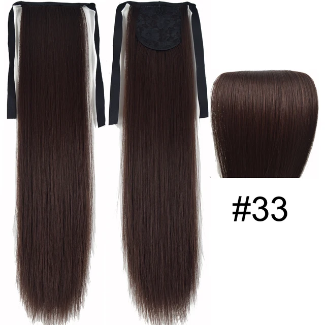TOPREETY Synthetic Hair Fiber Heat Resistant Straight Ribbon Ponytail Hair Extension1006 33