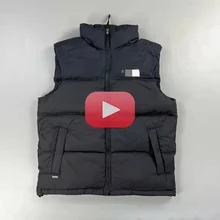 North Face Back 1996 American Down Jacket Vest Vest Vest Outdoor White Duck Down Warm Jacket for Men and Women