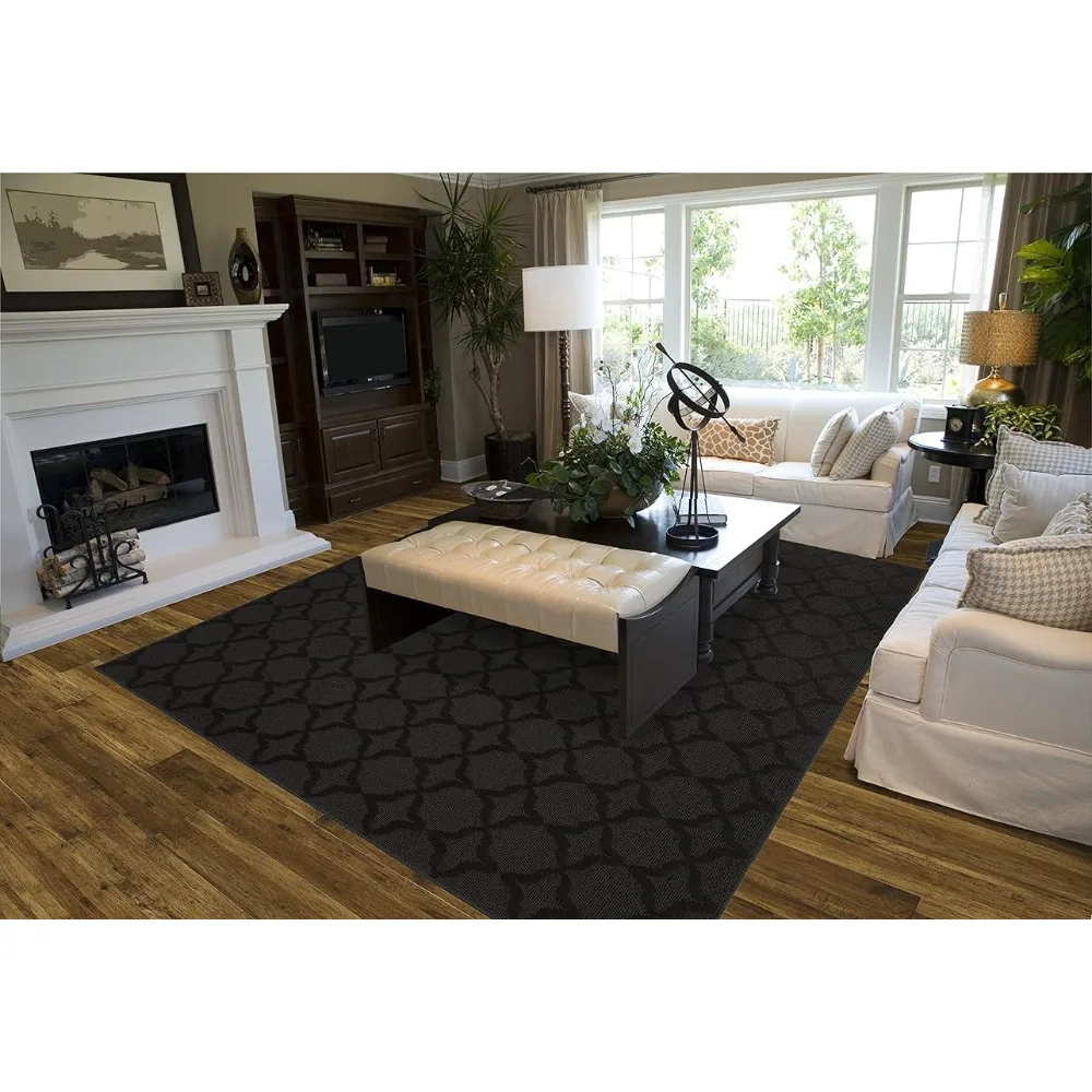 

Black Large Carpet for Living Room 9-Feet By 12-Feet Sparta Area Rug Cushions Goods for Home Furniture Room Decoration Pinterest