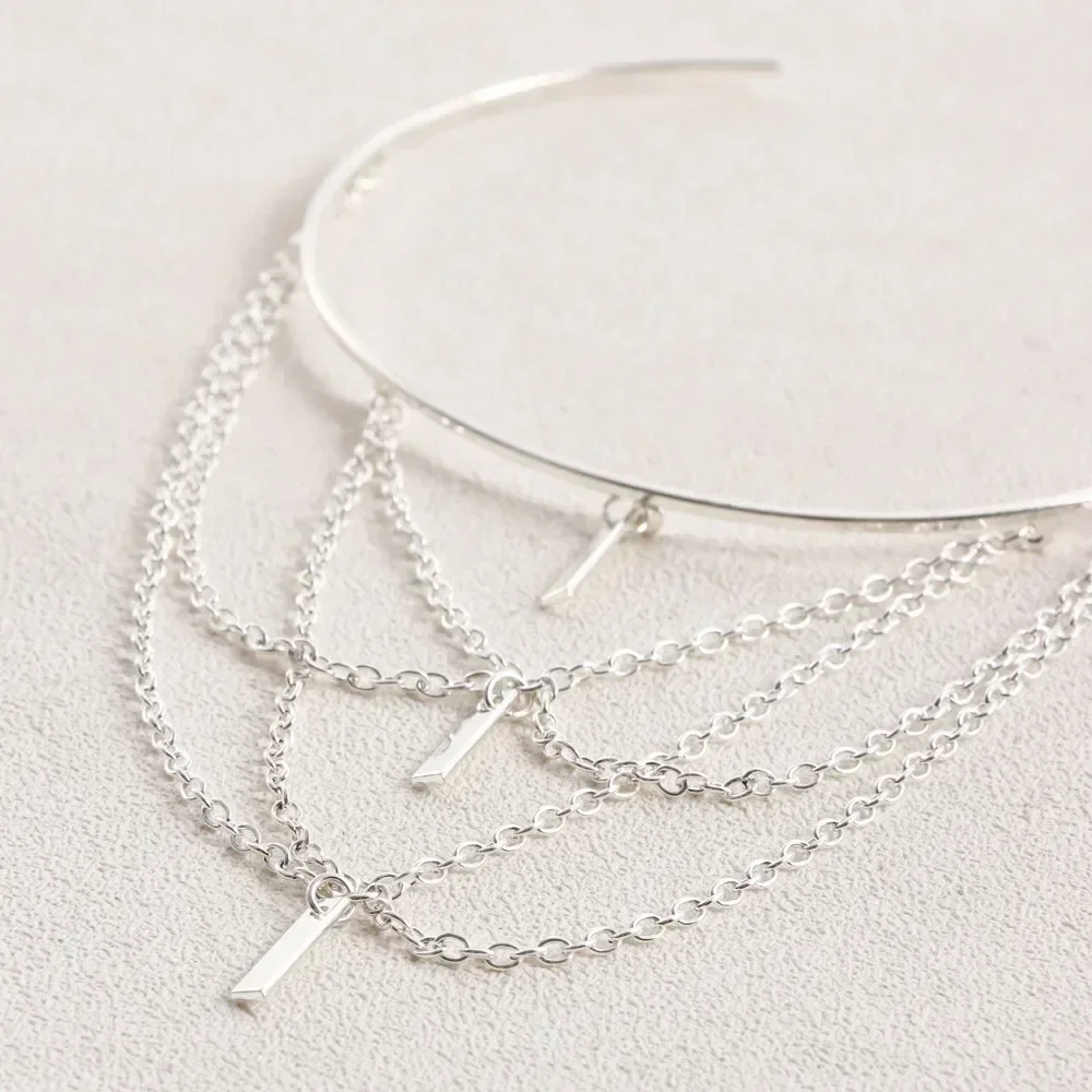 Bangle Bracelet Gold Open Upper Arm Women Jewelry Rectangle Charm Tassel Party Summer Accessories