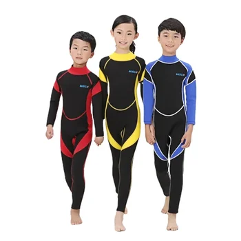 Kids Wetsuits 3mm Neoprene Children's Wetsuit for Boys Swimming Diving Rash Guard Surfing 1