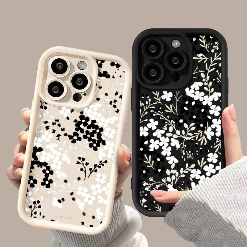 Cell Phone Clutch - Garden Party Cream - Black main image 1
