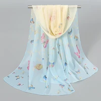 150*50cm Printed Scarf Women Spring Thin Light Breathable Shawl Luxury Floral Pareos UV Protection Beach Towel Foulard Tippet