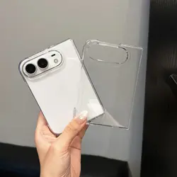 Luxury Simple Clear Slim PC Phone Case - Ultra - Thin Transparent Crystal Cover for iPhone Duo (Clear)