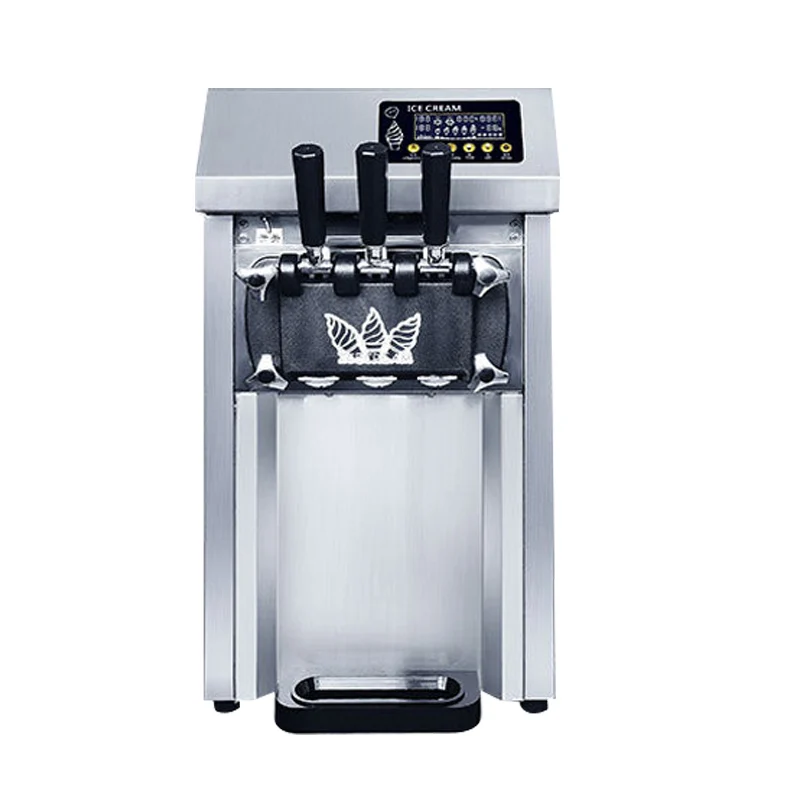 

Three Color Soft Ice Cream Machine Commercial Ice Cream Maker Automatic Sweet Cone Ice Cream Making Machine