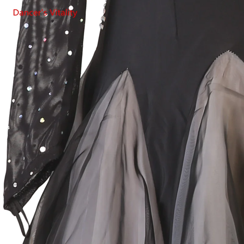 Modern Dance Skirt for Women National Standard Dance High-grade Dress Waltz Group Performance Competition Costumes Outfit