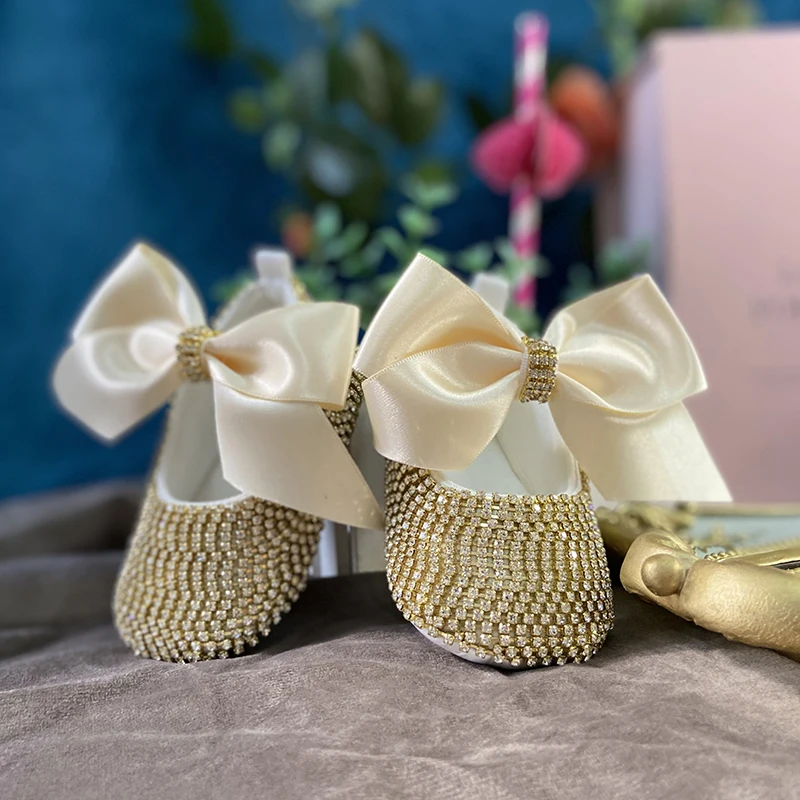 Dollbling Newborn Photography Baby Girl Royal Crown Personalized Gift Nursery Deco Bling Pink Rhinestone Shoes Headband Set 2