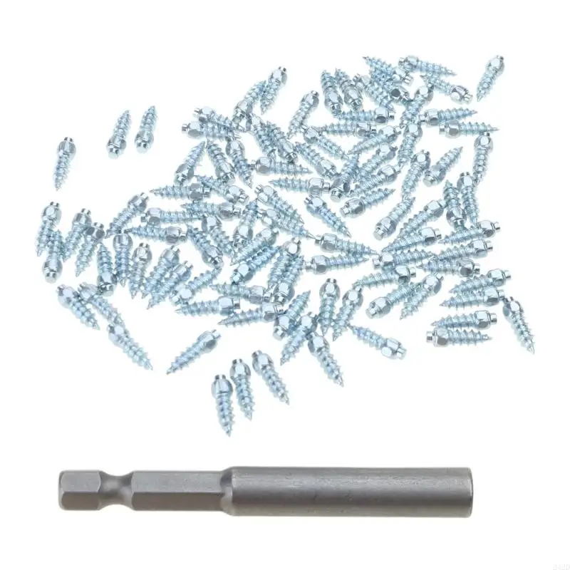 242D 100Pcs Spikes For Car Tires Winter Lugs Screw 9/12mm For Car Motorbike
