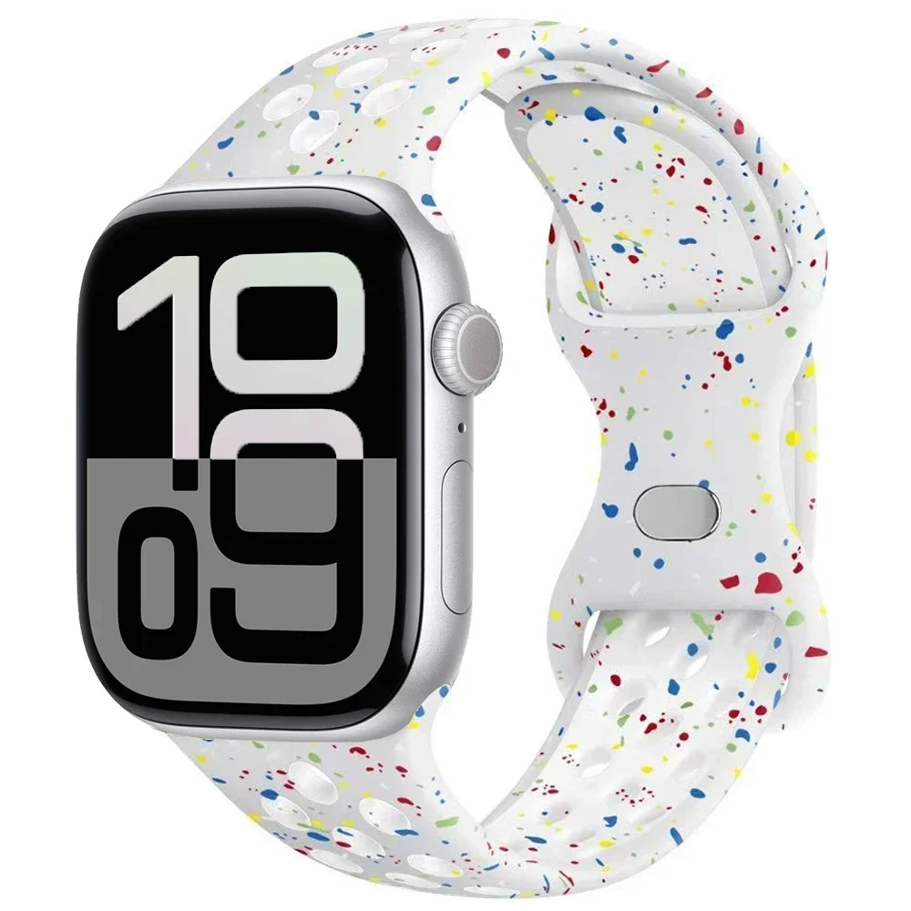 Breathable Sports Silicone Band for Smartwatches - Unisex Design