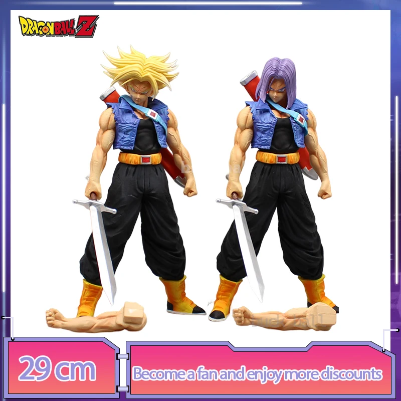 

Dragon Ball Z Future Trunks Anime Figure Dbz Gk Statue Super Saiyan Trunks Ssj Action Figurine Pvc Model Doll Desk Toy Kid Gift