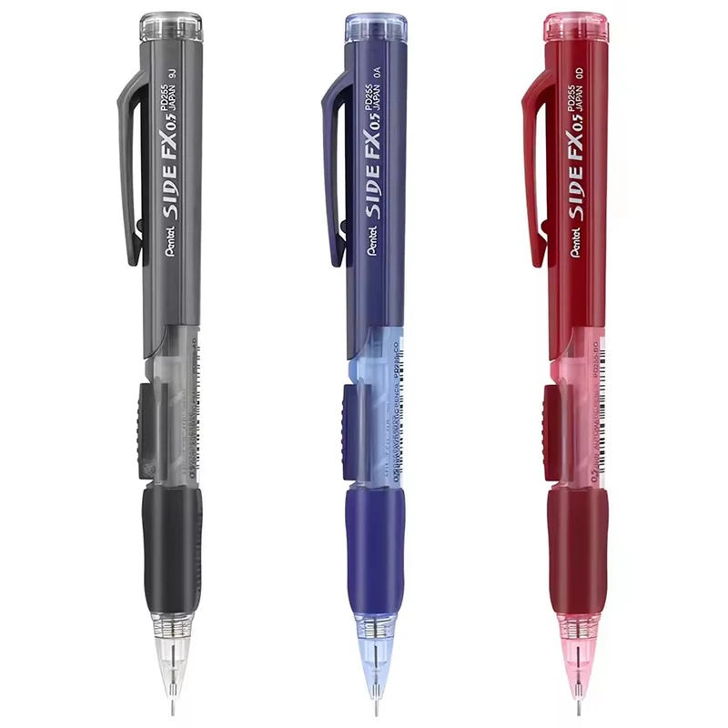 Japan Pentel Mechanical Pencil PD255 Side Press Active Pencil 0.5mm Drawing Stationery School Office Accessories