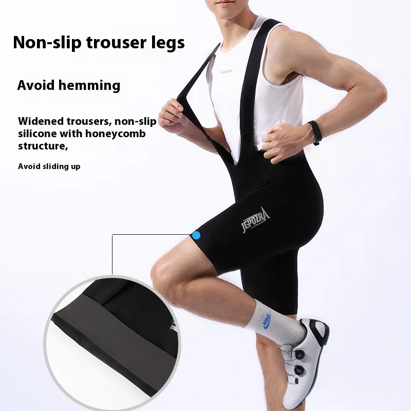2024 Men's Cycling Bib Shorts Road Bike Bibs Bicycle Tights Cycling MTB Bib Pants with 6 Hours Padded  Padding 4
