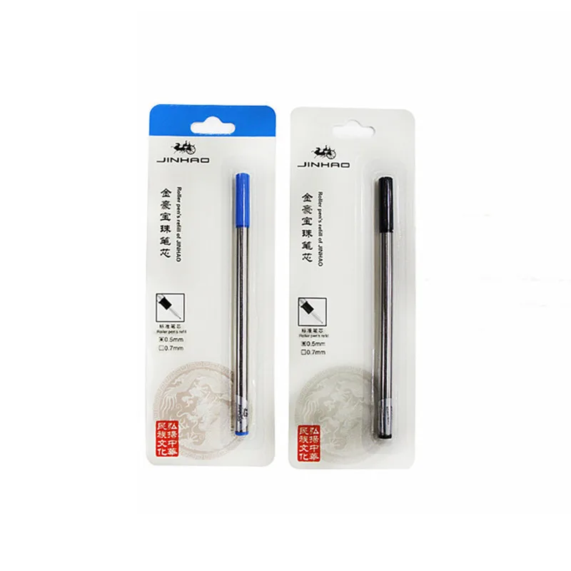 Jinhao Rollerball Pen screw refill 0.5mm 0.7mm Spiral Signature Replacement refill Blue ink 2