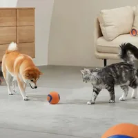 Dog Toy Ball Dog Fetch Ball Toy Tough Pet Ball Puppy Chew Toy Solid Elastic Jumping Ball Pet Accessories For Large Medium Small 5