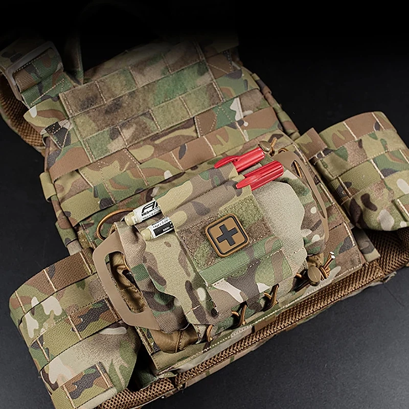 Tactical IFAK Medical Pouch MOLLE Rapid Deployment First-aid Kit Survival Outdoor Hunting Emergency Bag Camping Medical Kit 2
