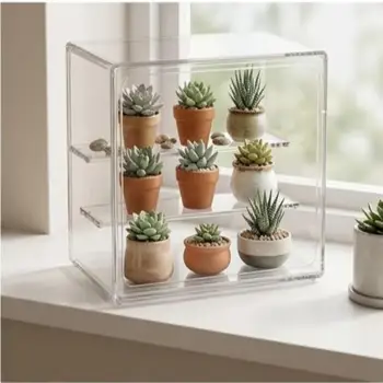 Acrylic Organizer for Collectible Figure and Blind Box Toy Large-Capacity High Definition Transparent Miniature Display Shelves 1
